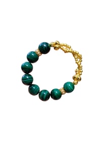 Hand Woven Malachite Beads Bracelet