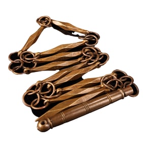 Vintage Brass Nine-section Whip