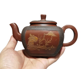 Antique Chinese Yixing Zisha Teapot