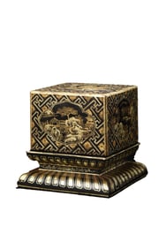 Chinese Gilt Gold Wooden-cored Lacquerware Jewellery Box