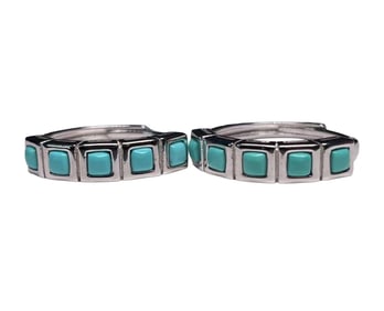 Beautiful 925 Silver Inlay Turquoise Ring