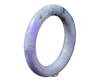 Inside Diameter 56 MM Exquisite Purple Jadeite Bracele