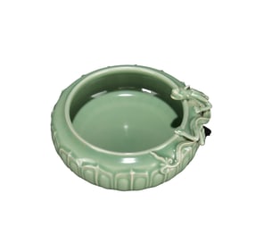 Chinese Longquan Kiln Chi Dragon Porcelain Writing-Brush Washer