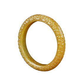 Inside Diameter 60mm Vintage Chinese Hetian Jade Bracelet