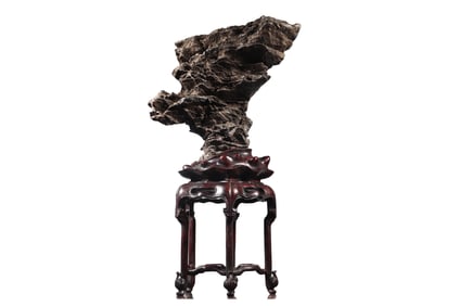 Vintage Taihu Stone Mountain Shape Statue