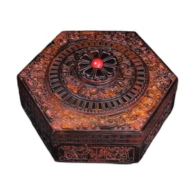 Vintage Ox Horn Jewellery Box