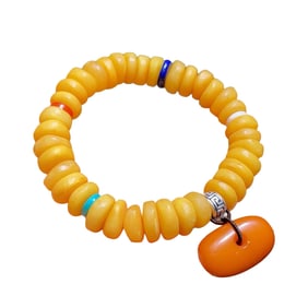 Hand Woven Beautiful Beeswax Beads Bracelet