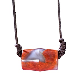 Beautiful Zhanguo Hong Agate Lucky Pendant