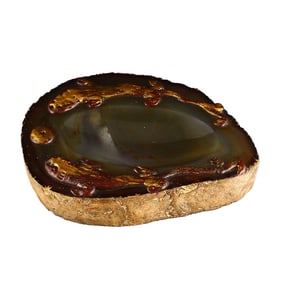 Vintage Agate Chi Dragon Inkstone
