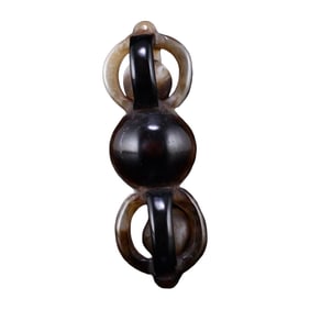 Tibetan Buddhism DZI Agate Pestle XiangMo Pendant