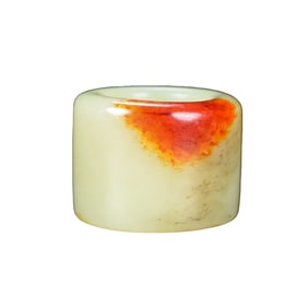 Old Chinese Hetian Jade Thumb Ring