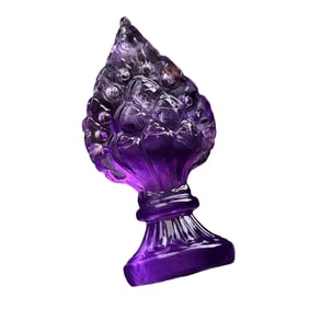 Beautiful Natural Amethyst Carved Dharma-vessel Pendant