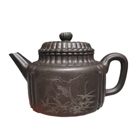 Antique Chinese Yixing Zisha Teapot w Artist Signed