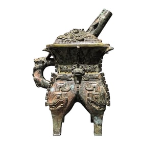 Vintage Chinese Bronze Statue