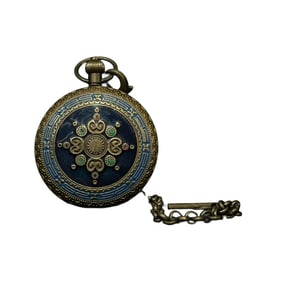 Vintage Chinese Bronze Mechanical Pocket Watch