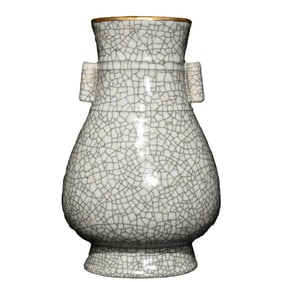 Chinese Gilt Edge Guan Kiln Porcelain Vase