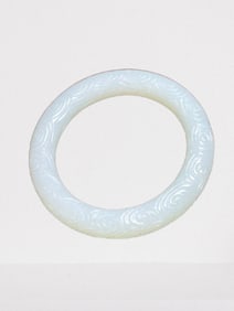Inside Diameter 57mm Chinese Natural Hetian Jade Bracelet