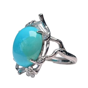 Beautiful 925 Silver Inlay Turquoise Ring