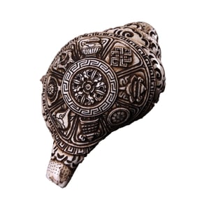 Tibetan Buddhism Conch Dharma-vessel Statue