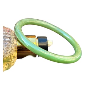 Inside Diameter 53mm Chinese Green Hetian Jade Bracelet