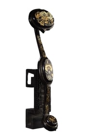 Vintage Chinese Gilt Gold Lacquerware Ruyi Scepter Statue