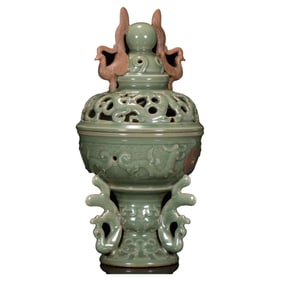 Chinese Longquan Kiln Porcelain Incense Burner
