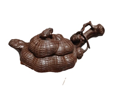 Chinese Yixing Zisha Clay Teapot w Artist Signed