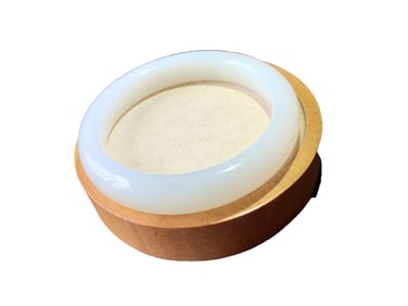 Inside Diameter 59mm Superb Chinese White Hetian Jade Bracelet