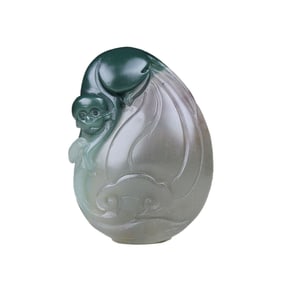 Beautiful Agate Carved General Monkey Pendant