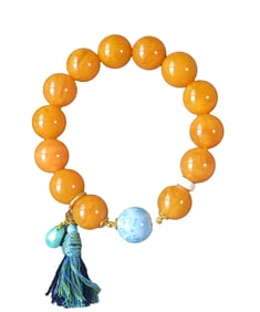 Hand Woven Beeswax Beads Bracelet