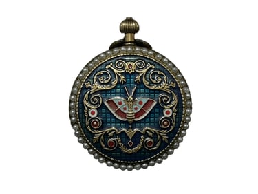 Vintage Copper Mechanical Pocket Watch