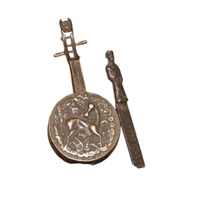 Vintage Copper Pipa Shape Lock