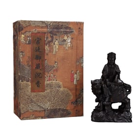 Vintage Chenxiang Wood Carved Ksitigarbha Statue