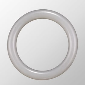 Inside Diameter 57mm Chinese White Hetian Jade Bracelet