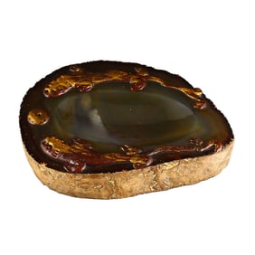 Vintage Agate Chi Dragon Inkstone