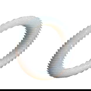 Inside Diameter 60mm Superb Chinese White Hetian Jade Bracelet: Inside Diameter 60mm Superb Chinese White Hetian Jade BraceletInside Diameter: 60 (mm) 2.36 (inches)Dimension: 83 x 19 (mm) 3.27 x 0.75 (inches)