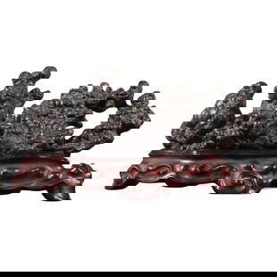 Vintage Lingbi Stone Mountain Shape Statue: Vintage Lingbi Stone Mountain Shape StatueDimension: 240 x 135 x 75 (mm)9.45 x 5.31 x 2.95 (inches) Weight: 3.53 lbs/ 1600 g