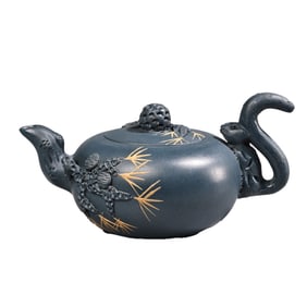 Antique Chinese Yixing Zisha Squirrel Teapot