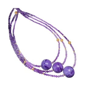 Beautiful Amethyst Beads Pendant