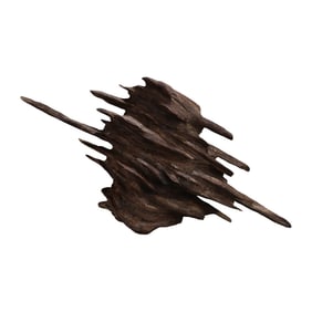 Vintage Chenxiang Wood Mountain Shape Statue