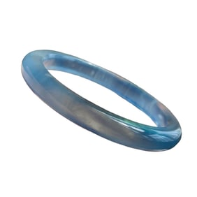Inside Diameter 56mm Beautiful Natural Aquamarine Bracelet