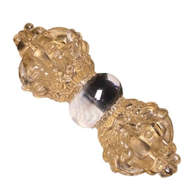 Chinese Crystal Carved Pestle Xiangmo Pendant