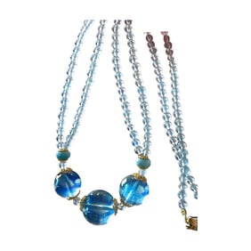Beautiful Natural Aquamarine Beads Pendant
