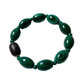 Hand Woven Malachite Beads Bracelet