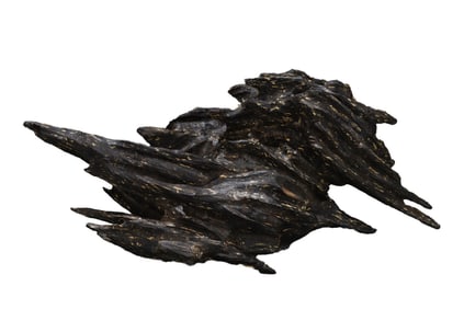 Superb Vintage Chenxiang Wood Mountain Shape Statue