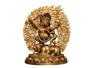 Tibetan Gilt Gold Copper Buddha Statue