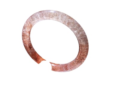 Inside Diameter 56mm Exquisite Red Bean Paste Red Crystal Bracelet