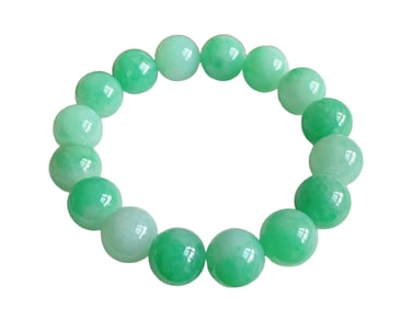 Hand Woven Exquisite Jadeite Beads Bracelet