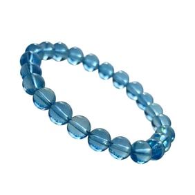 Beautiful Natural Aquamarine Beads Bracelet
