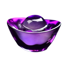 Beautiful Amethyst Carved Sycee Statue